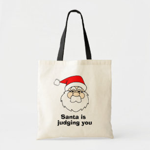 Bolsa Tote O papai noel está julgando-o