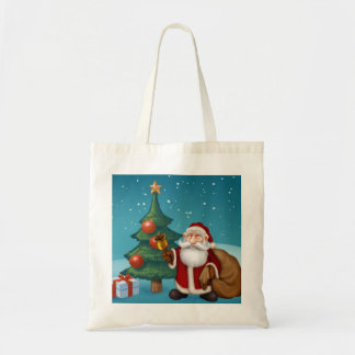 Bolsa Tote o papai noel está vindo