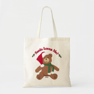 Bolsa Tote O Papai Noel Me Ama! Urso de Natal