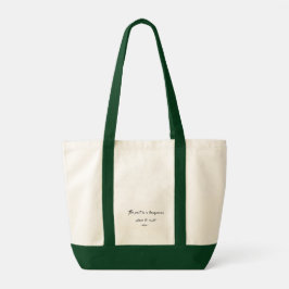 Bolsa Tote "O passado é um lugar perigoso para visitar" Tote 