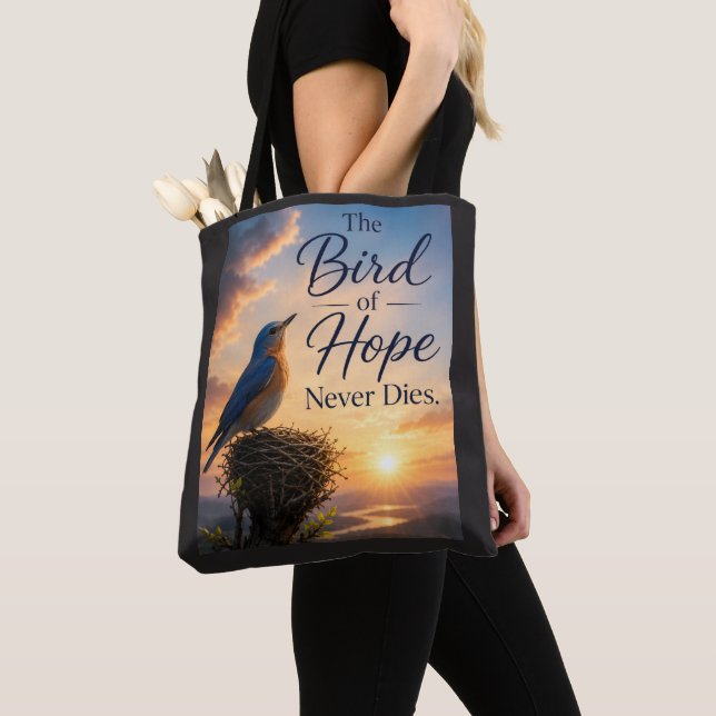 Bolsa Tote O Pássaro da Esperança Nunca Morre (Close Up)