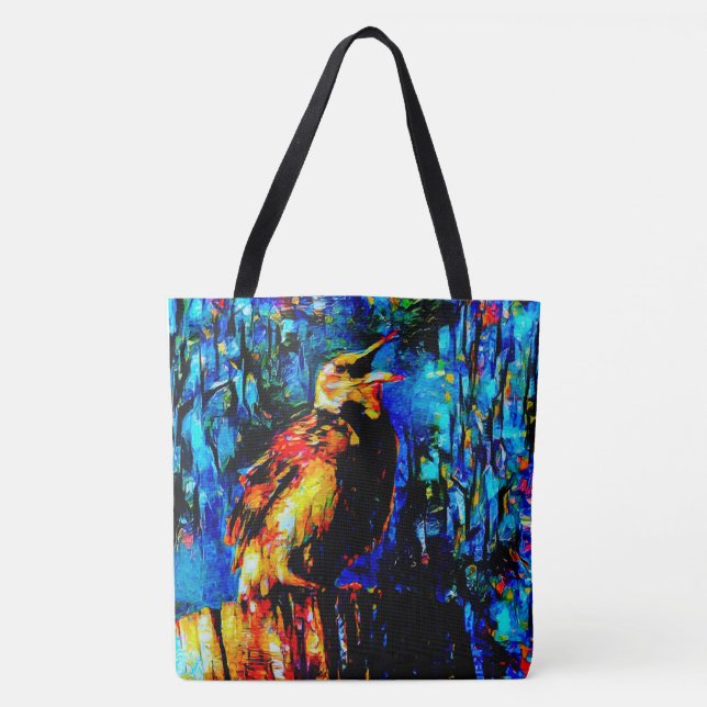 Bolsa Tote O pássaro Solitário 2 (Frente)