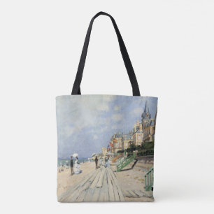 Bolsa Tote O passeio em Trouville por Claude Monet