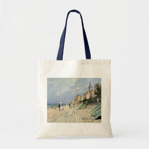 Bolsa Tote O passeio em Trouville por Claude Monet