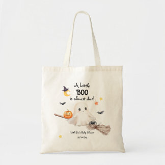 Bolsa Tote O pequeno Boo está quase vencido! Fantasma e Abóbo