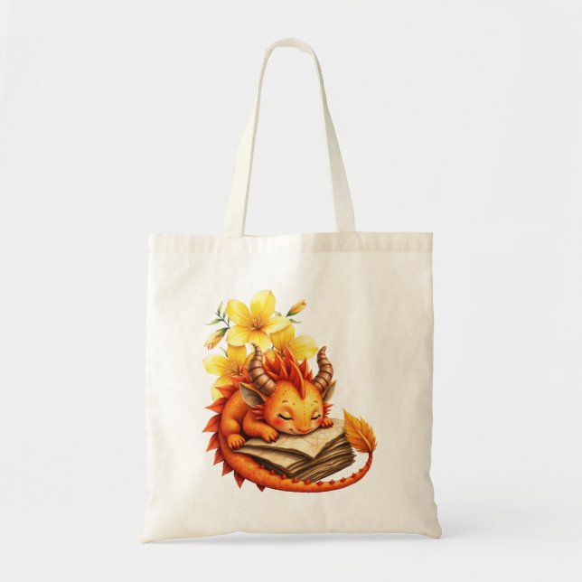 Bolsa Tote O Pequeno Dragão Místico.  (Frente)