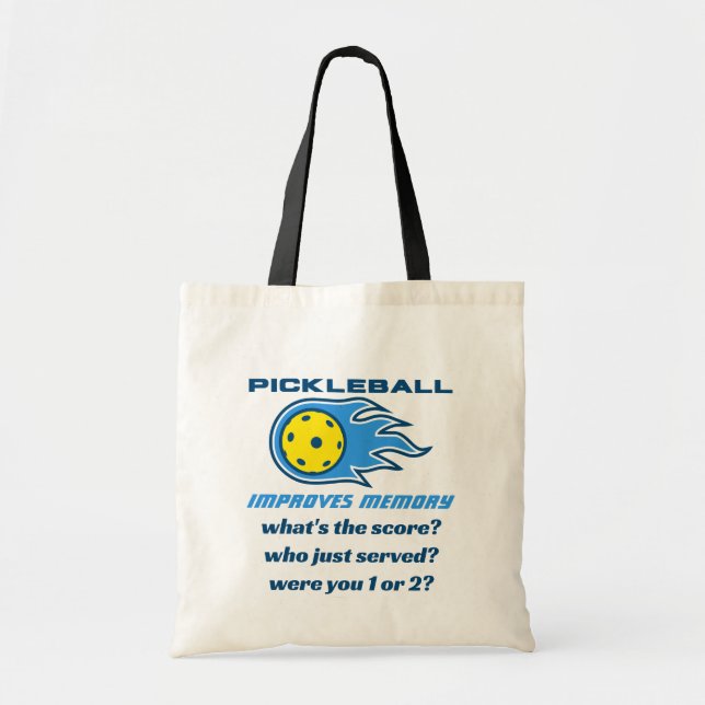 Bolsa Tote O Pickleball melhora as perguntas engraçadas sobre (Frente)