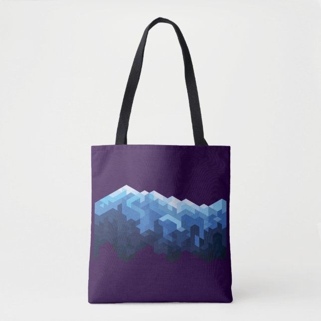 Bolsa Tote O Pico da Montanha da Neve (Frente)