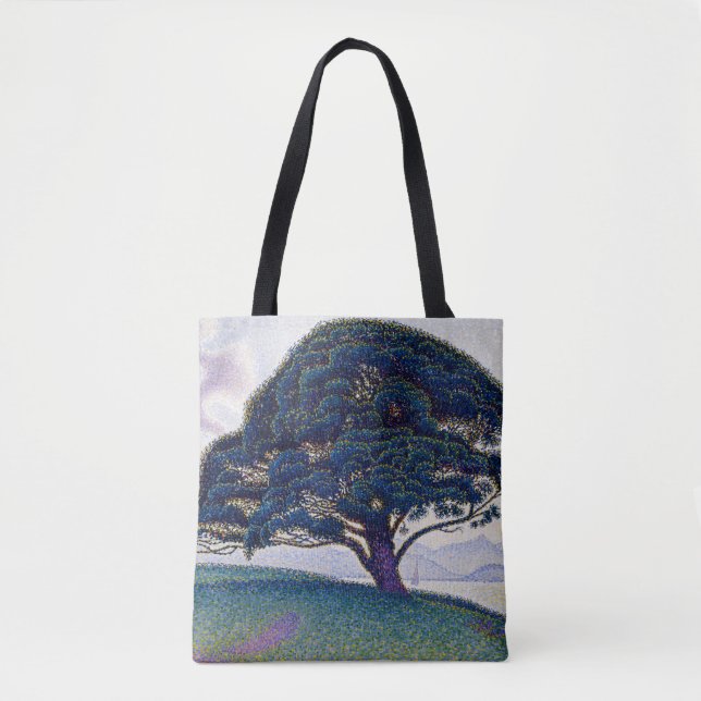Bolsa Tote O pinheiro de Bonaventure - Paul Signac (Frente)