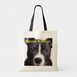 Bolsa Tote O pitbull, salvamento & adota