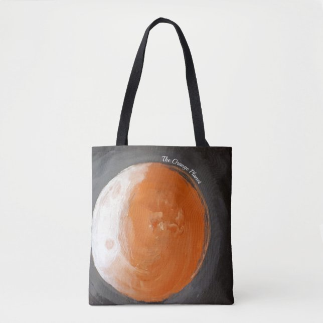 Bolsa Tote O planeta alaranjado - trabalhos de arte (Frente)