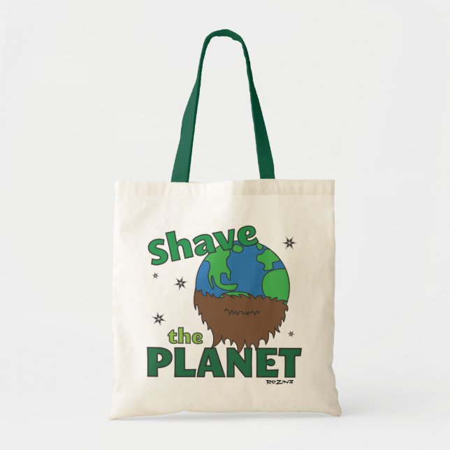 Bolsa Tote O Planeta Sofre (Salve) O Dia da Terra com o hipst (Frente)