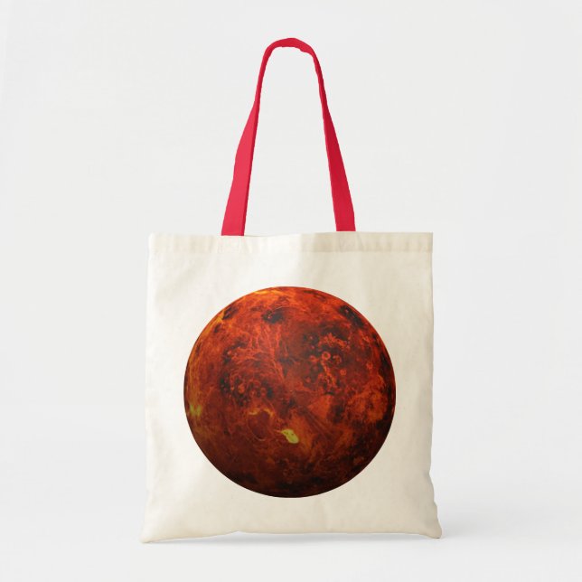 Bolsa Tote O planeta Venus - efeito 3D (Frente)