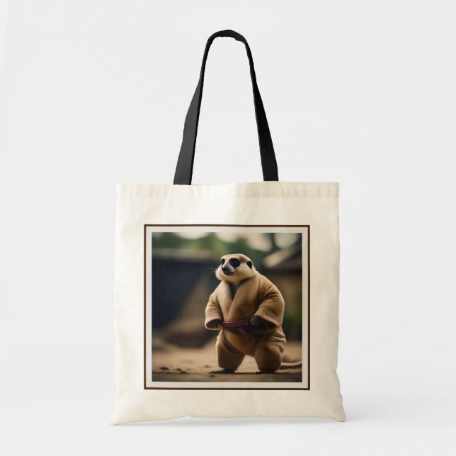 Bolsa Tote O poderoso Meerkat: Sumo Showdown, (Frente)