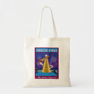 Bolsa Tote O Polar Express Arte Viagens vintage do Polo Nor