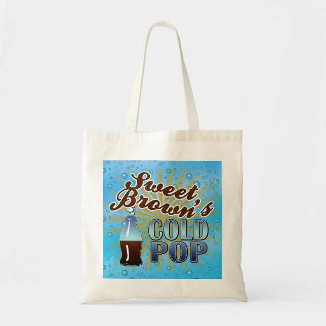 Bolsa Tote O pop frio de Brown doce (Frente)