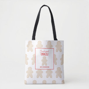 Bolsa Tote O presente dos biscoitos espertos de pão de Natal