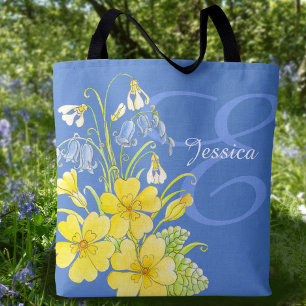 Bolsa Tote O primavera floresce a sacola conhecida feita sob