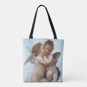 Bolsa Tote O primeiro beijo, amor e psyche, Bouguereau