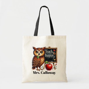Bolsa Tote O professor de beleza adicionará nome personalizáv