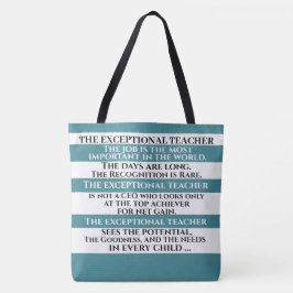 BOLSA TOTE O PROFESSOR EXCEPCIONAL - VEJA DE VOLTA!