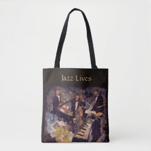 Bolsa Tote O quarteto - a música jazz vive sacola