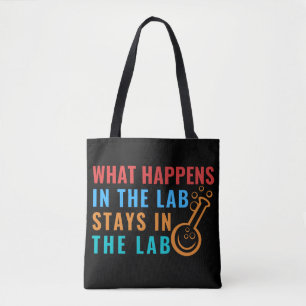 BOLSA TOTE O QUE ACONTECE NO LABORATÓRIO FICA NO LABORATÓRIO