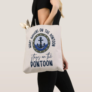 Bolsa Tote O que acontece no pontão fica no pontão