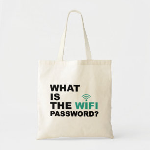 Bolsa Tote O que é a senha de WIFI engraçada