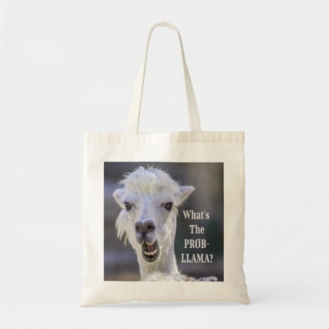 Bolsa Tote O que é o Prob-Llama? LLAMA, Custa Engraçado (Frente)