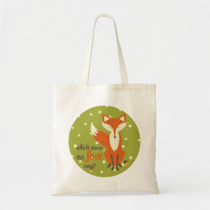 Bolsa Tote O que faz o Fox para dizer a sacola das canvas de