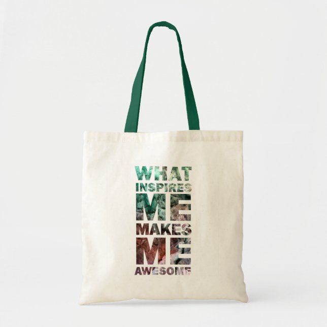 Bolsa Tote O que me inspira faz-me 2 impressionantes (Frente)