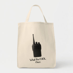 Bolsa Tote O Que O Fu*k Sobre O Ícone De Walkie Talkie Engraç