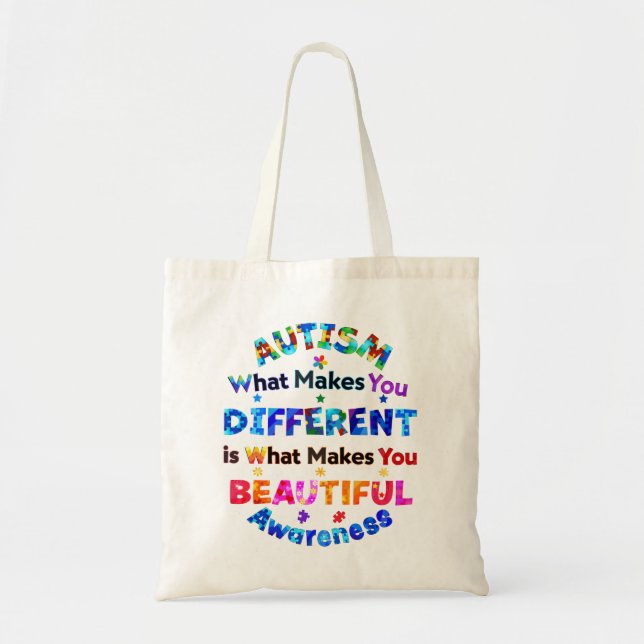 Bolsa Tote O Que Te Faz DIFERENTE É LINDO (Frente)