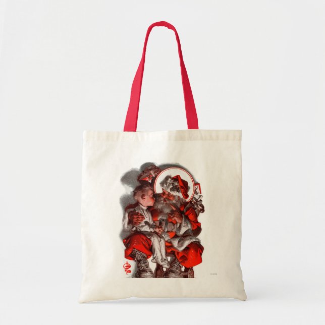 Bolsa Tote O regaço do papai noel (Frente)