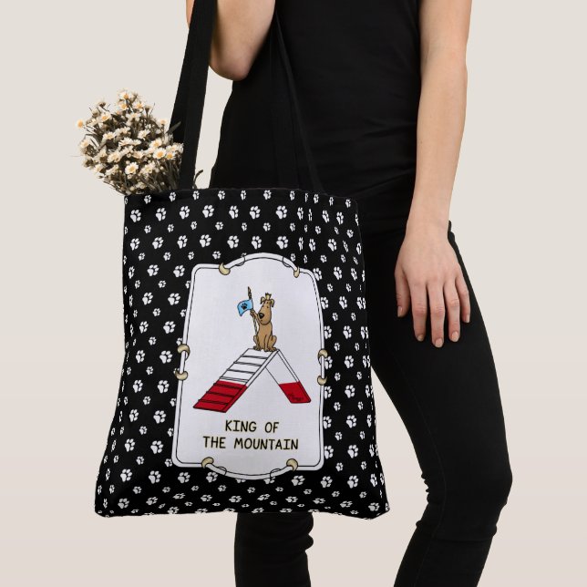 Bolsa Tote O rei campeão da agilidade dos cães da montanha te (Close Up)