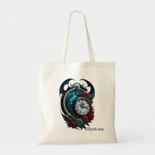 Bolsa Tote O Relógio Na Mista do Infinito.