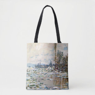 Bolsa Tote O rompimento do gelo por Claude Monet