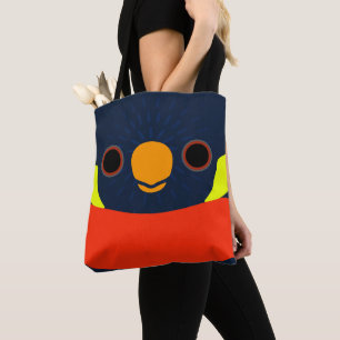 Bolsa Tote O rosto de um Lorikeet de Mitchell