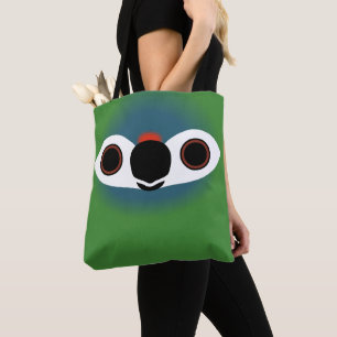 Bolsa Tote O rosto de uma arara-de-asa-azul
