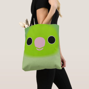 Bolsa Tote O rosto de uma fêmea normal de papagaio-do-pacífic