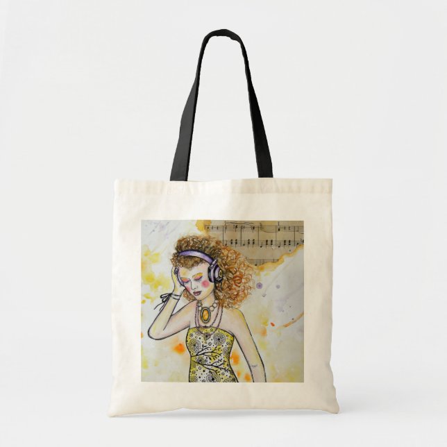 Bolsa Tote O saco da música (Frente)