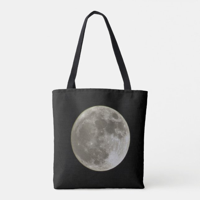 Bolsa Tote O saco de compras de Supermoon (Verso)