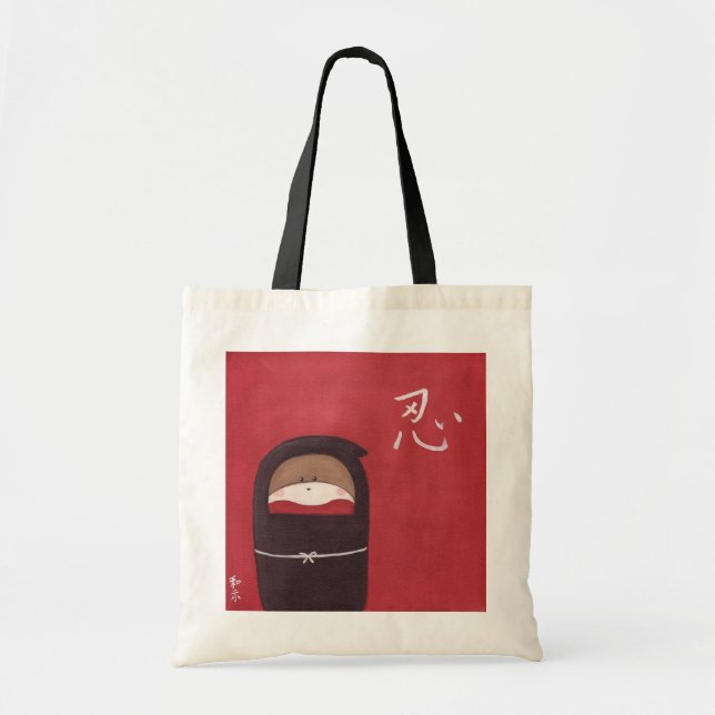 Bolsa Tote O saco de Ninja do macaco da peúga (Frente)