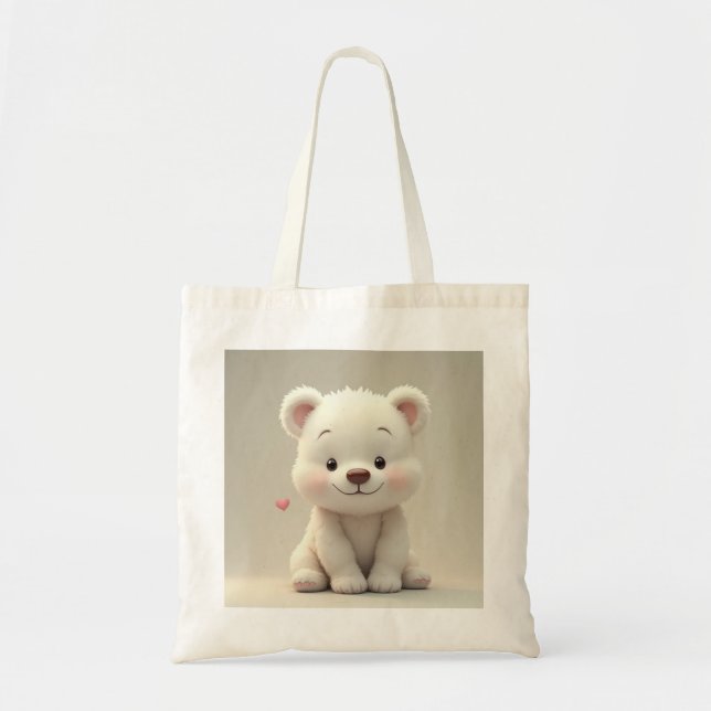 Bolsa Tote O Saco de Tote do Urso Mais Justo (Frente)