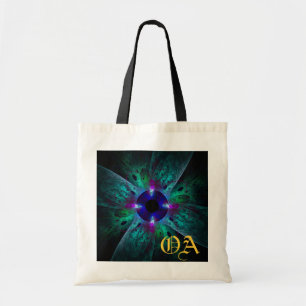 Bolsa Tote O Saco do Monograma da Abstrato de Olhos