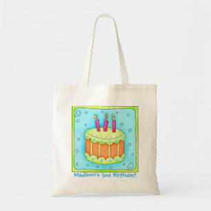 Bolsa Tote ó Saco personalizado nome do presente do bolo do
