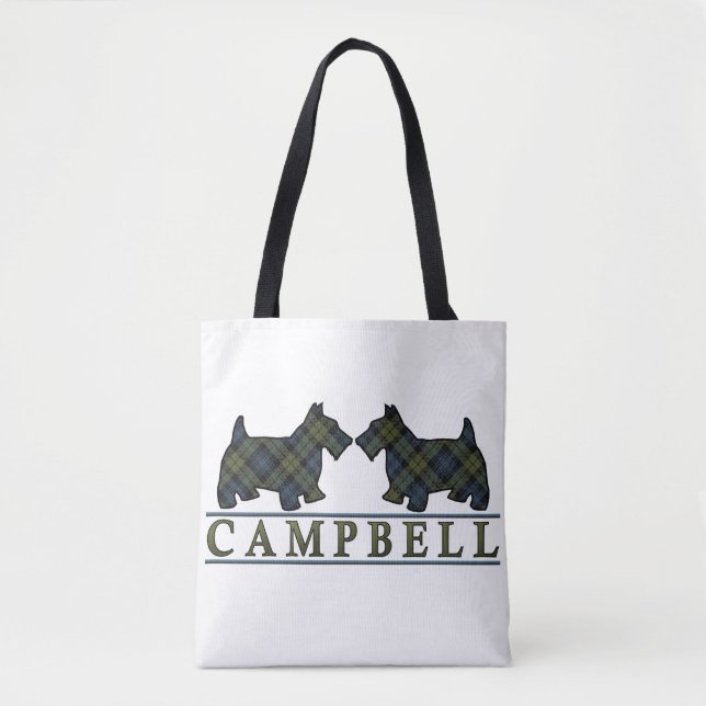 Bolsa Tote O Scottie de Campbell do Scottish persegue a (Frente)