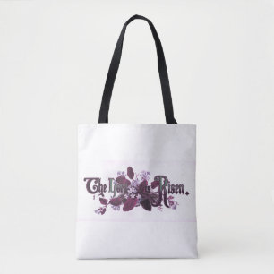 Bolsa Tote "O Senhor é o Risen" Páscoa Vintage