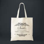 Bolsa Tote O séquito casamento elegante da noiva<br><div class="desc">Agradeça a ao sua damas de honra, madrinha de casamento, florista, Mãe---noiva e todos mais no séquito da "noiva" com esta sacola personalizada simples contudo elegante. Aperfeiçoe mantendo as fontes do dia do casamento, os calçados, a composição, etc. organizados. Adicione 4 linhas de texto feito sob encomenda para personalizar. O...</div>